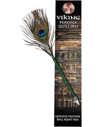 Viking Peacock Quill Pen