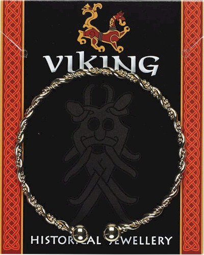 Viking Twisted Bracelet - Gold Plated