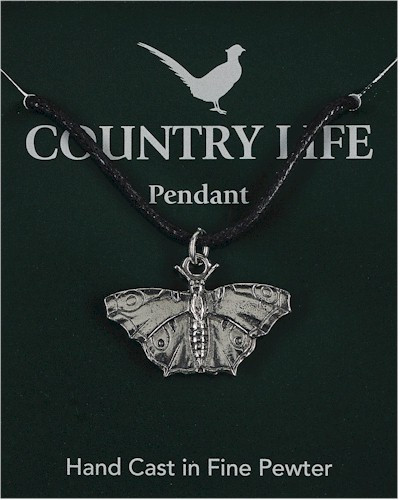 Country Life Butterfly Pendant - Pewter
