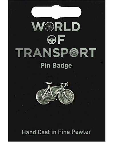 Bicycle Pin Badge - Pewter