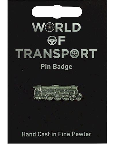 Steam Train Pin Badge - Pewter