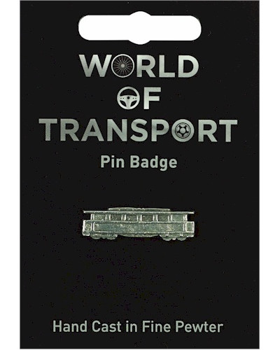 Tram Pin Badge - Pewter