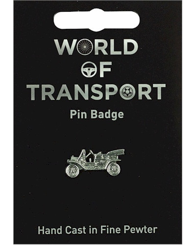 Vintage Car Pin Badge - Pewter