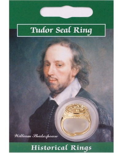 Tudor Seal Ring - Gold Plated