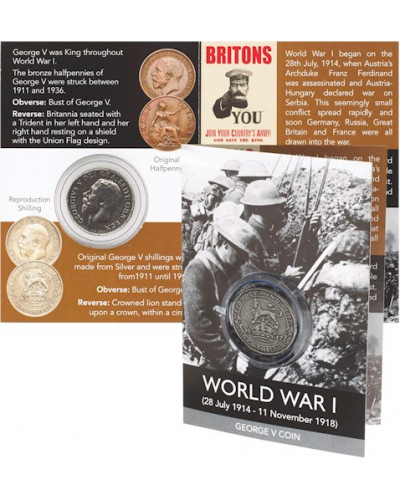 World War I Coin Pack - George V Shilling