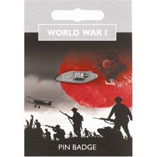 World War I Tank Pin Badge - Pewter