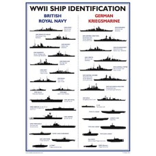 World War II Ship Identification Poster - A3