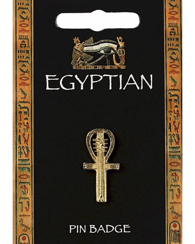 Ankh Pin Badge - Gold Plated Ankh Pin Badge - Gold Plated