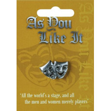 As You Like It Pin Badge - Pewter