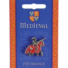 Medieval Black Knight Pin Badge