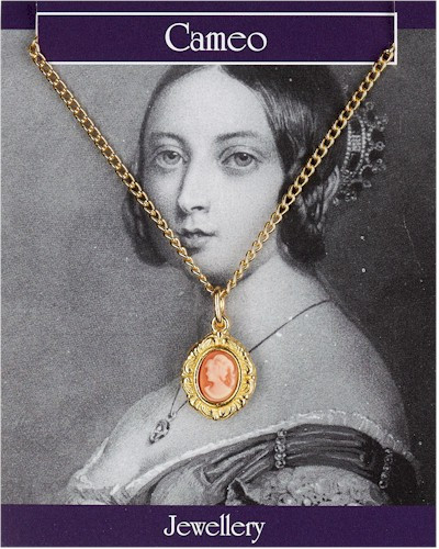 Miniature Cameo Pendant - Gold Plated