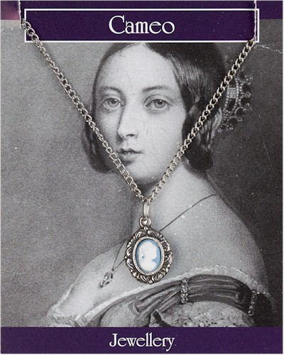Miniature Cameo Pendant - Pewter