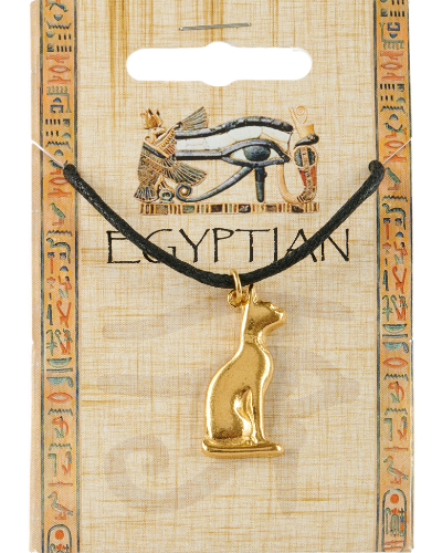 Egyptian Cat Pendant - Gold Plated