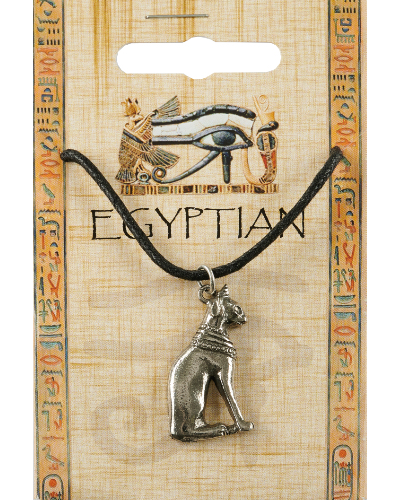Egyptian Cat Pendant - Pewter