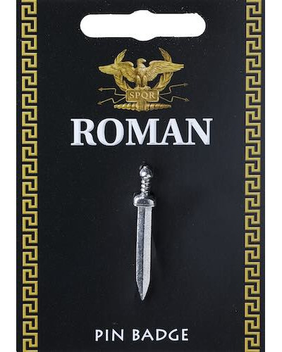 Gladius Sword Pin Badge - Pewter