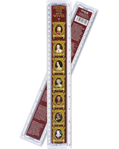 Henry VIII & His Wives Ruler - 30cm Henry VIII & His Wives Ruler - 30cm