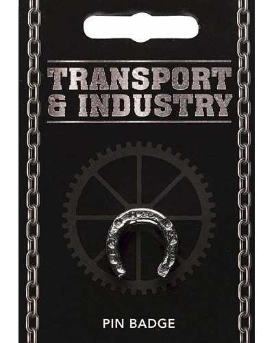 Horseshoe Pin Badge - Pewter Horseshoe Pin Badge - Pewter