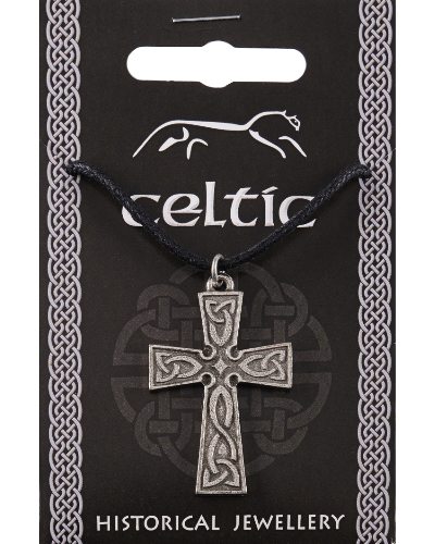 Interlaced Cross Pendant - Pewter