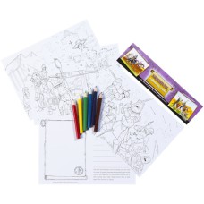 Medieval Educational Colouring Postcards Medieval Educational Colouring Postcards