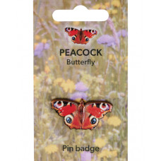 Peacock Butterfly 3D Pin Badge