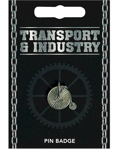 Penny Farthing Pin Badge - Pewter