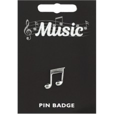 Quaver Note Pin Badge - Pewter