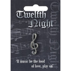 Twelfth Night Pin Badge - Pewter