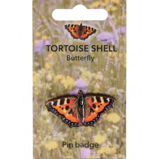 Tortoiseshell Butterfly 3D Pin Badge