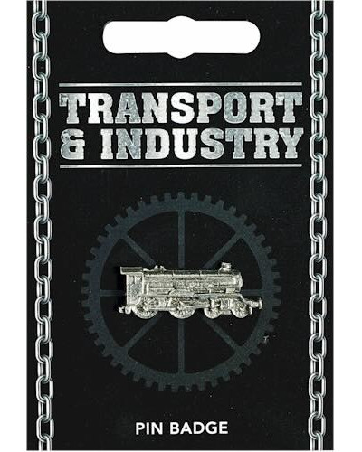Steam Locomotive Pin Badge - Pewter