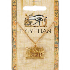 Wadjet Eye Pendant on Chain - Gold Plated