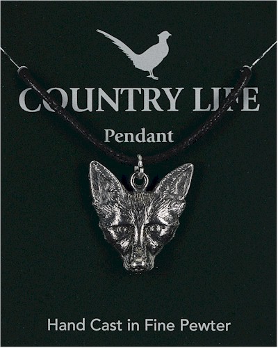 Country Fox Horse Pendant - Pewter Country Fox Horse Pendant - Pewter