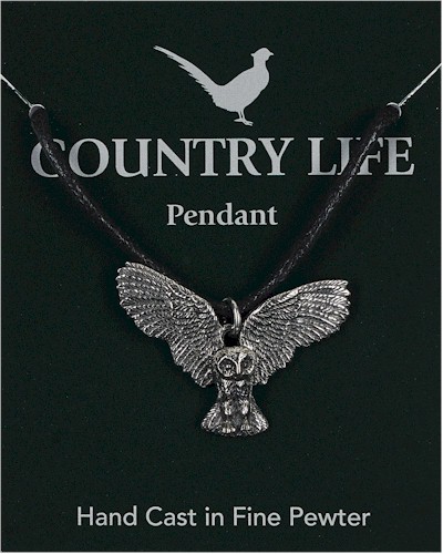 Country Life Owl Pendant - Pewter Country Life Owl Pendant - Pewter