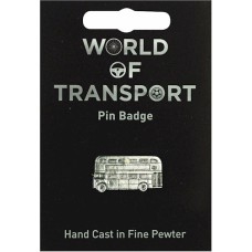 Bus Pin Badge - Pewter