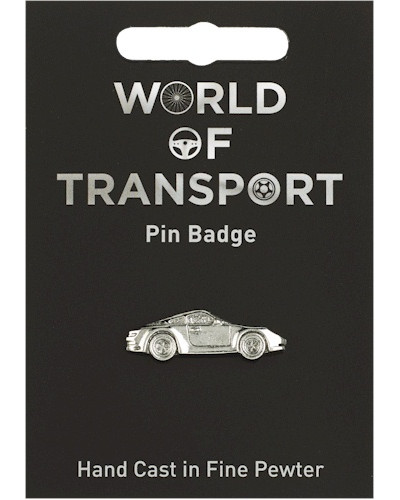 Sports Car Pin Badge - Pewter