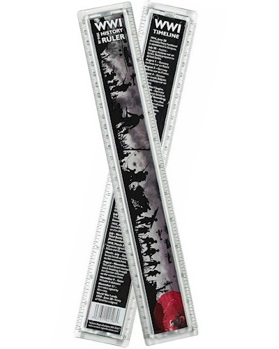 World War I History Ruler - 30cm