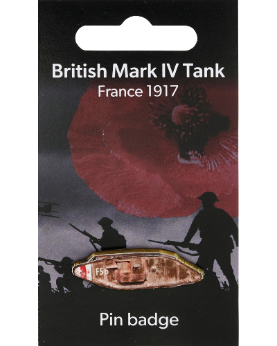 Mark IV WW1 Tank Pin Badge